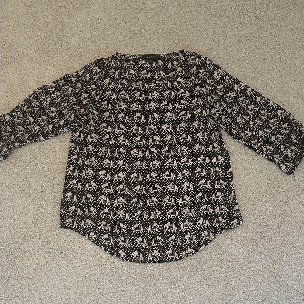 41 Hawthorn Black and White Blouse